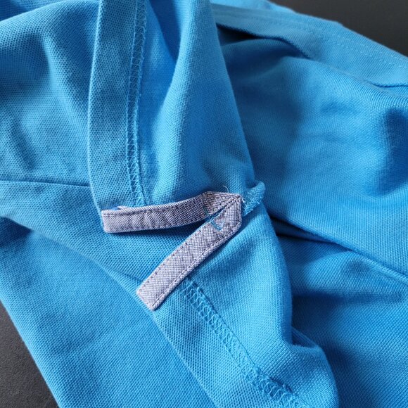 Vintage 90’s Y2K Tommy Hilfiger Men’s XXL Polo Short-Sleeve Shirt, Blue, EUC - Picture 8 of 11